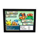 Quadro efeito de sombra Pokémon, Pikachu, Blastoise, Charizard e Venusaur