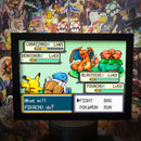 Quadro efeito de sombra Pokémon, Pikachu, Blastoise, Charizard e Venusaur