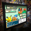 Quadro efeito de sombra Pokémon, Pikachu, Blastoise, Charizard e Venusaur