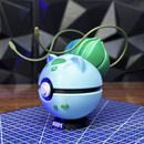 Kit Treinador Inicial da 1ª Geração - Pokébolas Colecionáveis + Suporte Grátis